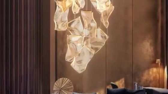 Luxury style large decoration lighting for hotel lobby hall villa ceiling led pendant light CPL-18