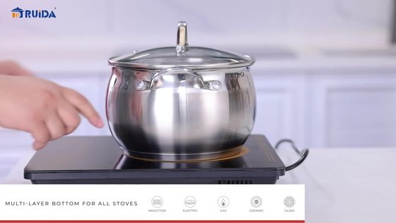 6 PCS Home Kitchen Apple Shape Cookware Set with Wire Handle