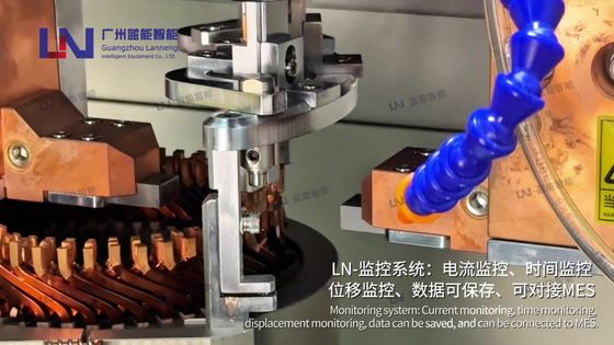 扁线电机引出线自动夹焊机