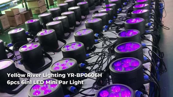 Yellow River Lighting YR-BP0606H 6pcs 6in1 LED Mini Par Light