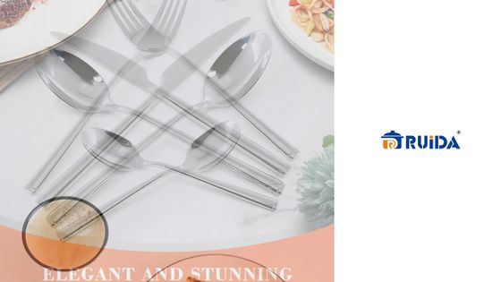 Amazon Hot Selling Dinnerware Set Reusable Flatware Set Knife Spoon Fork Set Luxury Gold Cutlery Set