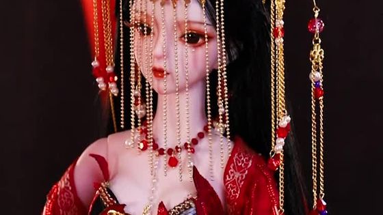 2021年限高定夢童話十里紅妝60cm娃娃bjd