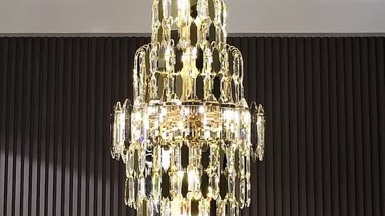 Custom Large Project Lighting Banquet Hotel Lobby Villa Luxury Crystal Chandelier CPL-57