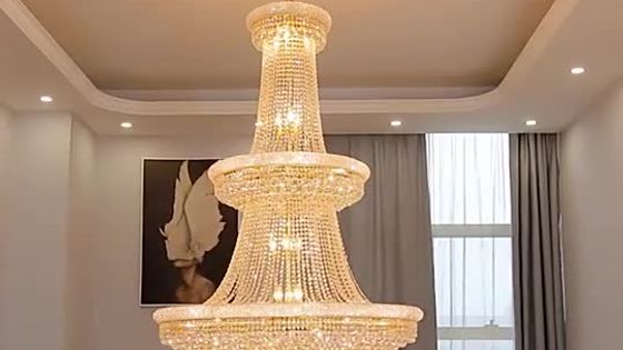 Gaint Project Magnificent Luxury Style Lobby Hotel Showroom Crystal Chandelier CPL-45